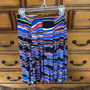 Premise Petite Large Synth A-line Skirt Bold